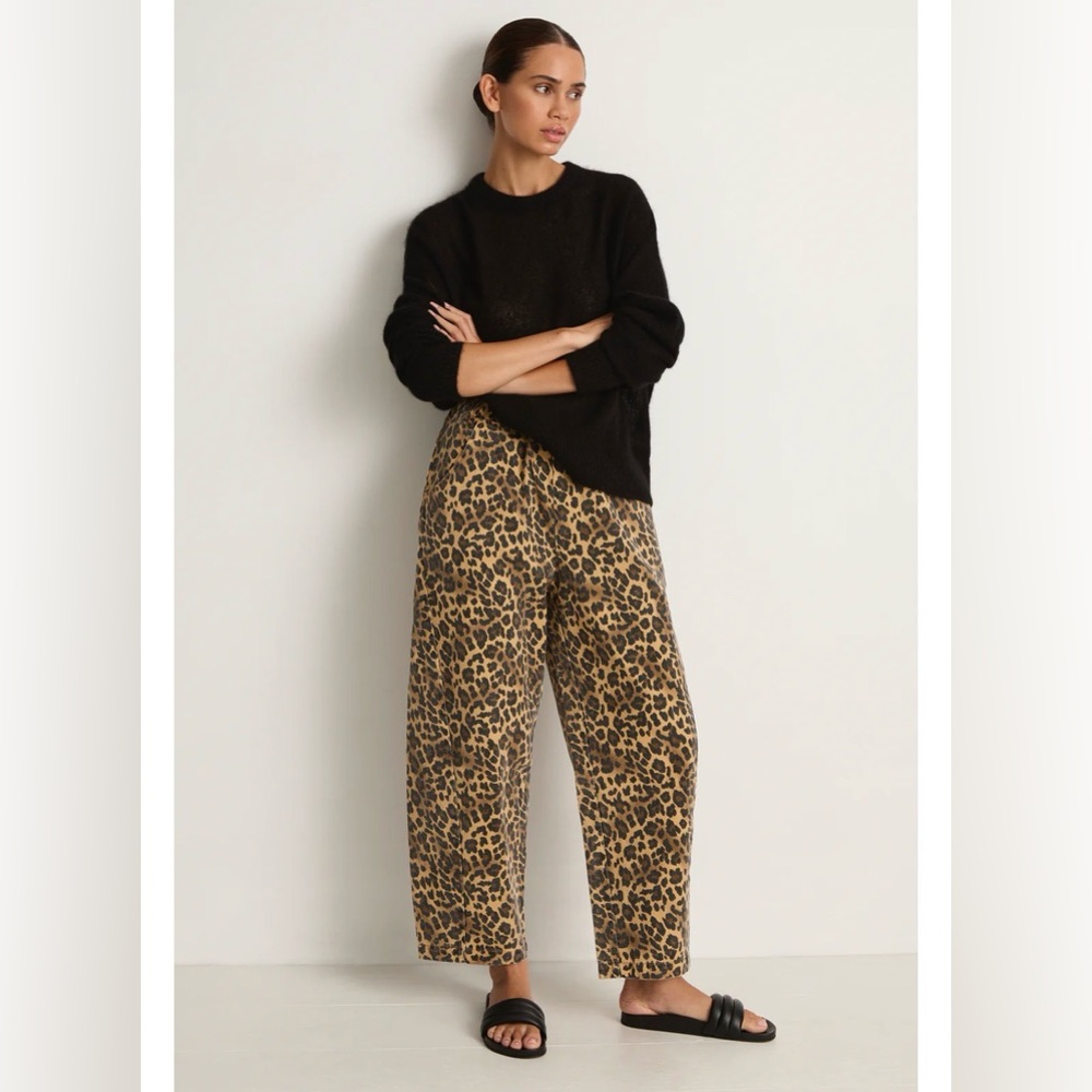 Le Bon Shoppe Arc Pants Leopard Print XL